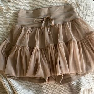 POPFLEX Tan pirouette skirt